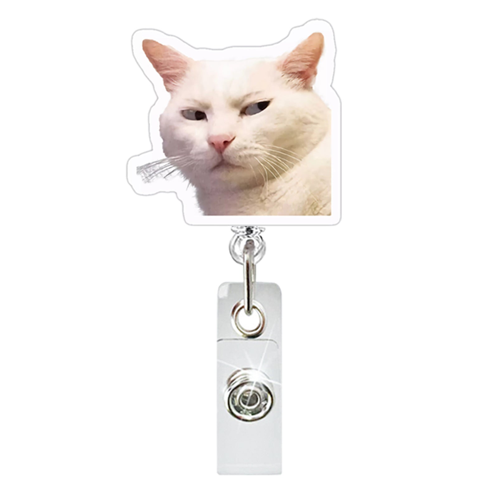 Wholesale Acrylic Retractable Badge Reel Doctor Nurse Keychain Card Easy Pull-up Buckle